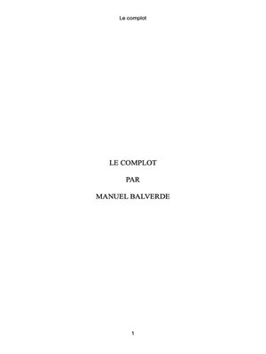 cover image of Le complot